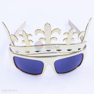 Unique Plated Crown Shaped Blue Eyewear