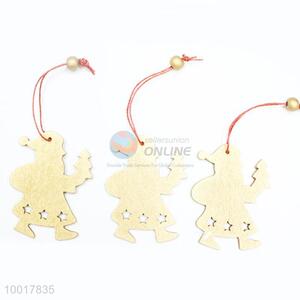Hot Sale New Products New Style Christmas Hanging Decoration With Golden Santa Shape