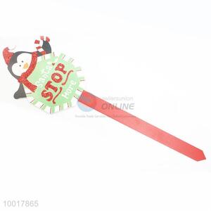Wholesale High Quality Decorated Christmas Crafts With a Stick All Wood Penguin Shape
