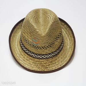 High Quality Cowboy Style Straw Hat For Travel