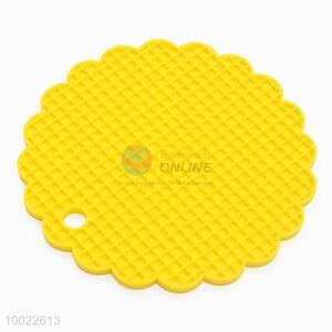 Yellow Round Silicone Placemat/Table Mat