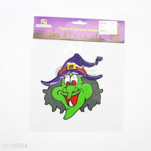 Low Price Green Witch Face Halloween Decoration
