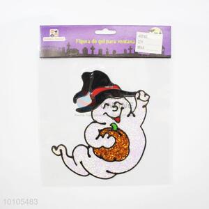 Lovely Ghost Halloween Decoration With A Small Pumpkin