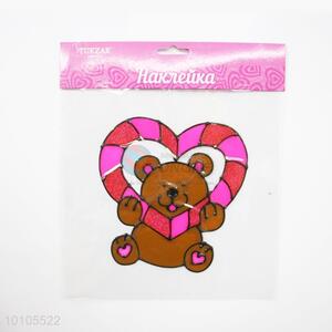 Cute Bear Valentine's Day Decoration With Colorful Heart