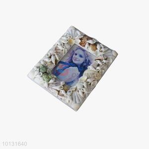 Handmade natural shell photo collage frames