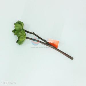Best Selling 2 Branches Artificial Green Stone Flower for Sale
