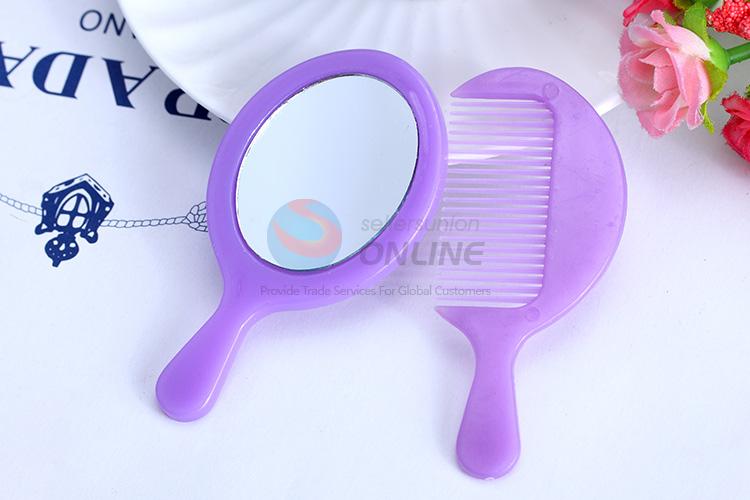 Wholesale cheap new plastic mirror&comb set