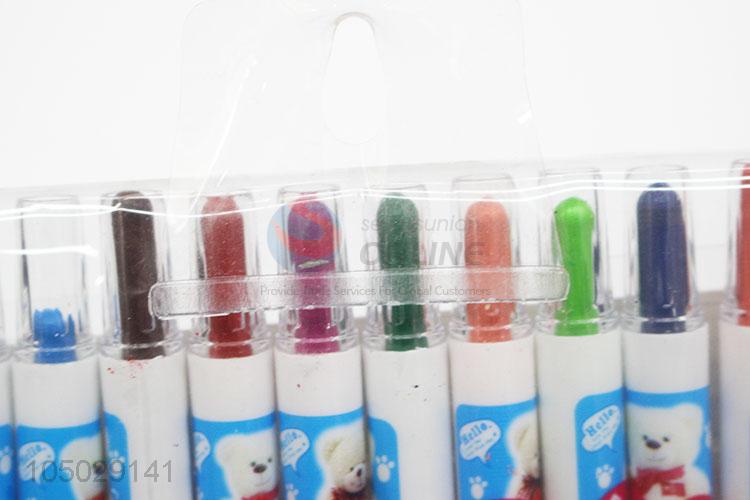 Utility and Durable Cartoon 12 Colors Crayon for Sale
