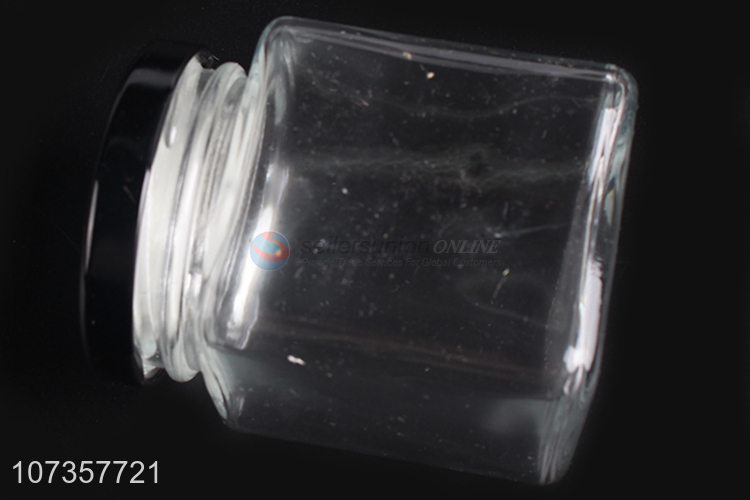 Latest style clear mini airtight jam honey glass jar food container