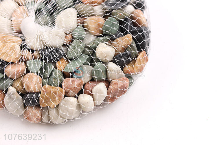 Factory direct ornamental high candy stone with net bag