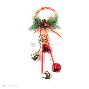 China supplier Christmas tree hanging ornaments Christmas bells with wreath