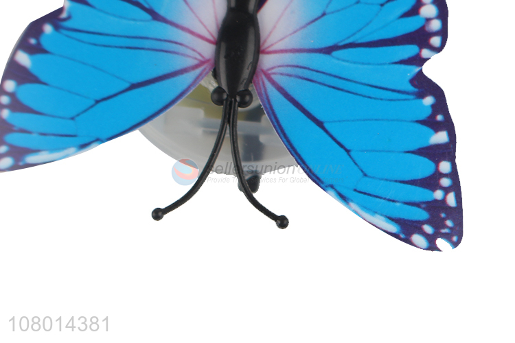 Hot items led butterfly wall sticker 3D wall decals mini led light
