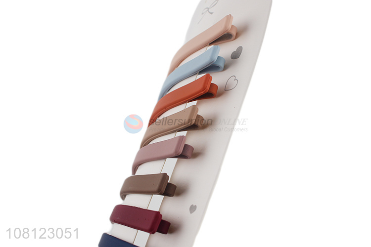 Yiwu wholesale temperament side-clip matte hairpin for ladies