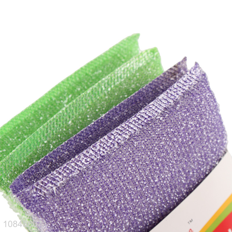 Good quality 4pieces household scrubbing sponge for cleaning