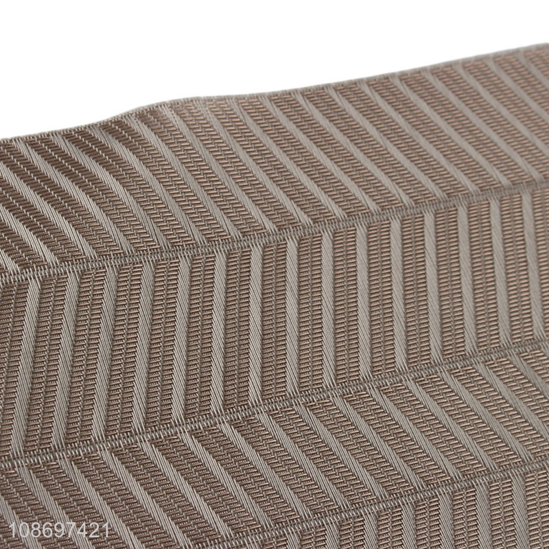 Good quality heat-resistant pvc rectangle place mat for sale