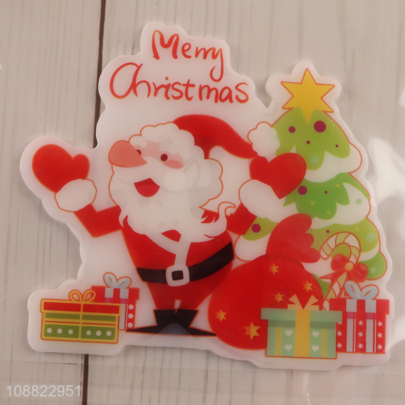 Yiwu Market Christmas Thick Gel Window Clings for Gifts