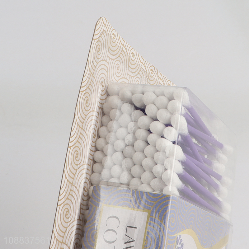 Good quality 300 count plastic stick cotton swabs for cleaning