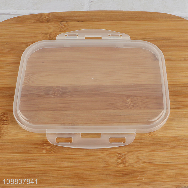 New product 3-compartment plastic bento lunch box with clear lid