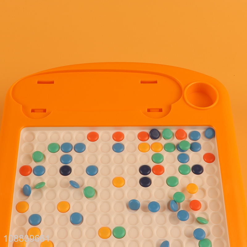 New product magnetic drawing board with dot beads for kids