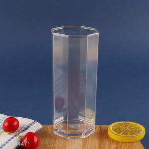 New Product Clear Acrylic Plastic Reusable Drinking Glasses