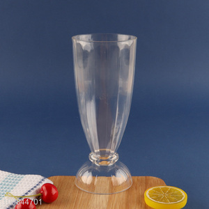 High Quality Clear Footed Acrylic Juice Glasses Soda Glasses