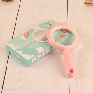 Latest products pink plastic magnifying glass toy for kids