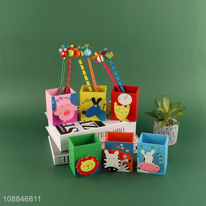 Top selling cartoon students pen holder for stationery
