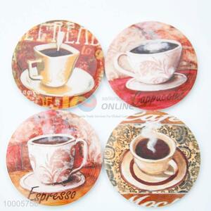 Wholesale New Style Round Coffee Fridge Magnet