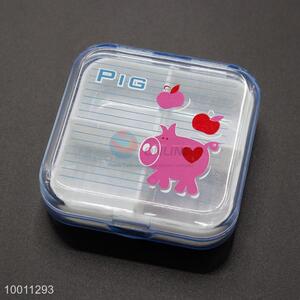 Cartoon design <em>pill</em> <em>box</em> with 4 compartment