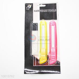 3pcs Hardware Tools Set of Transparent Art Knives and Blades