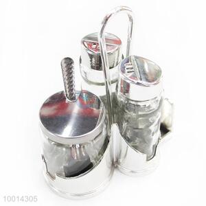 Wholesale High Quality 3 Pieces Glass Condiment Bottle Set