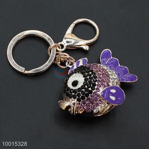 Wholesale cute rhinestone fish <em>key</em> ring