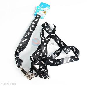 Wholesale High Quality Fashion Black Harness Dog Leashes