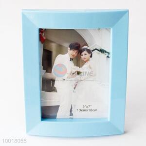 Unique Design Sky-blue Plastic Photo Frame