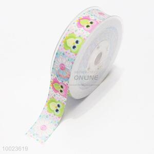 New Arrival Hot Sale High Quality 2.2CM Owls Pattern Print Ribbon