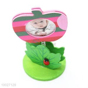 Cute Apple Shaped Frame <em>Wooden</em> Name Card Holders