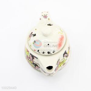 Chinese Fairy Pattern Ceramic Teapot