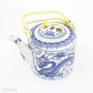 Large Chinese Traditional Ceramic Teapot With Handle