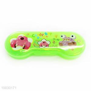 Competitive Price Green Transparent Plastic Pencil Box