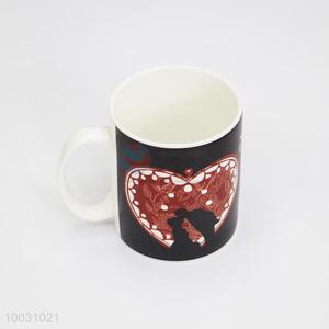 Heart Pattern Color Changing Ceramic Mug Cup