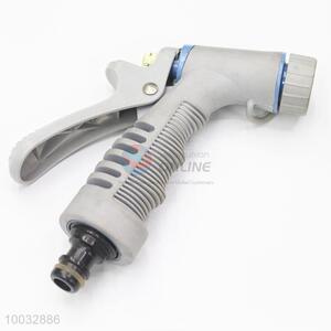 Gray zinc alloy/TPR garden water spray gun