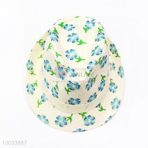 Flower Pattern Fashion Hat/Top Hat