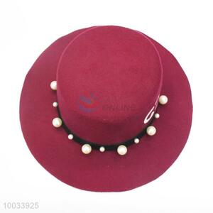 Fashion Wine Red Hat/Top Hat