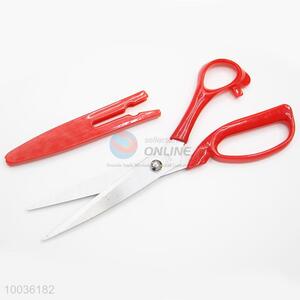 Red Plastic Handle Stainless Steel Scissors