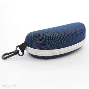 Dark blue eye glasses/sunglasses case with zipper