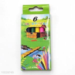 6 colors new arrivals wooden colored pencil pen