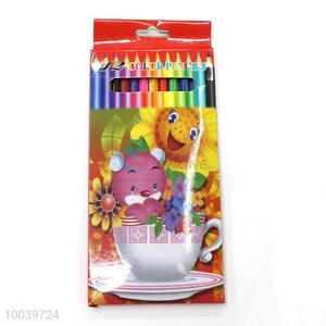 12pcs/set wooden fashion color pencil pen