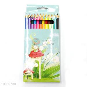 Factory wholesale 12pcs/set 3.0 wooden color pencil pen