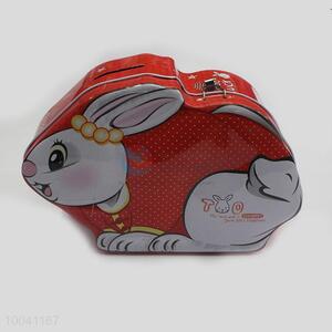 Rabbit Pattern Iron Money Box