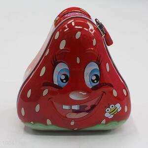 Strawberry Shape Iron Money Box